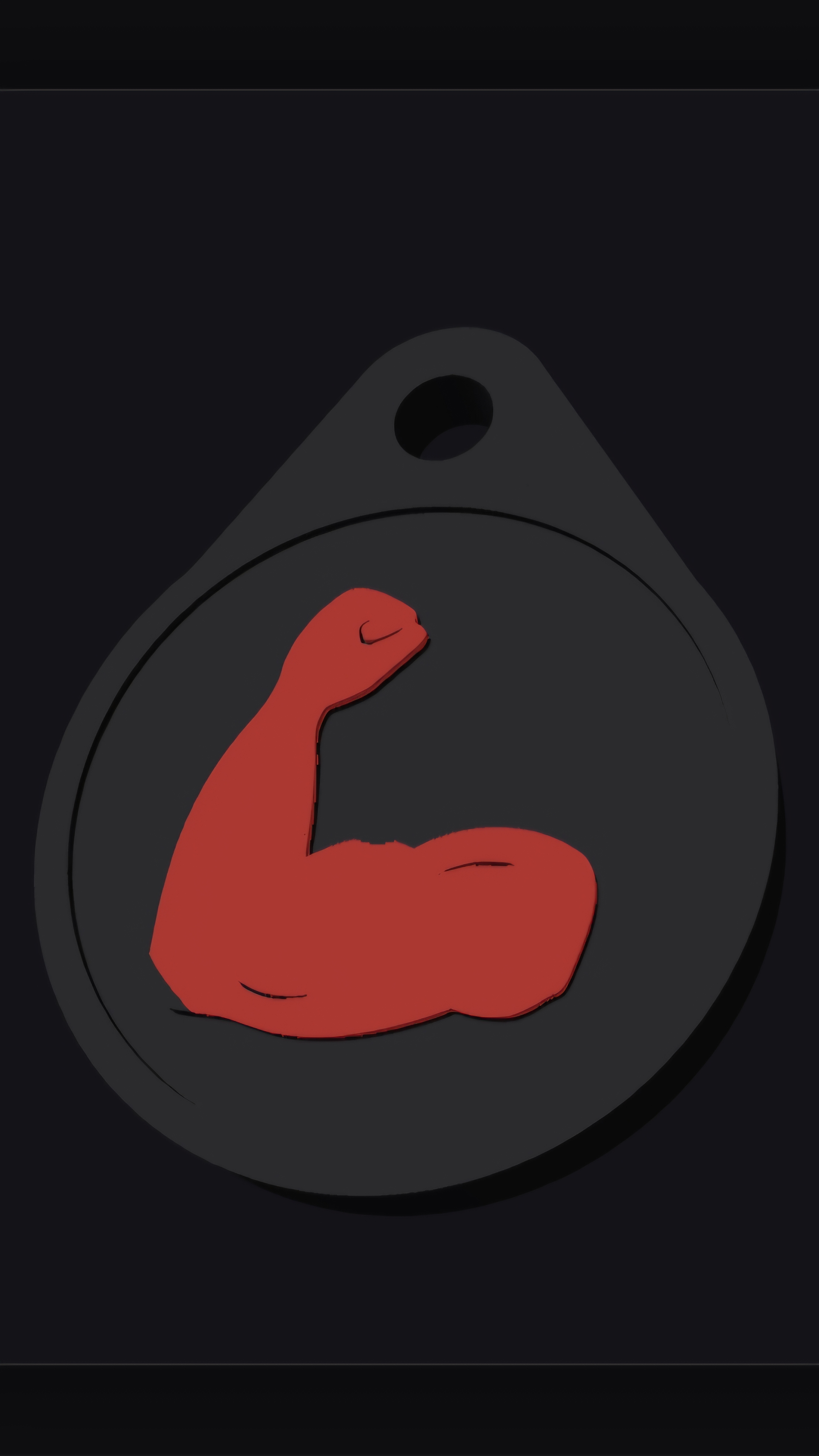 Muscle Keychain Model
